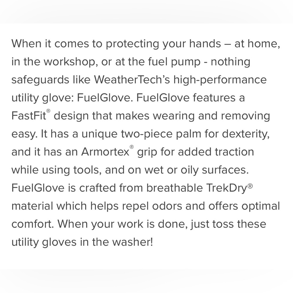 Weathertech Fuel Gloves - Picture 3 of 3